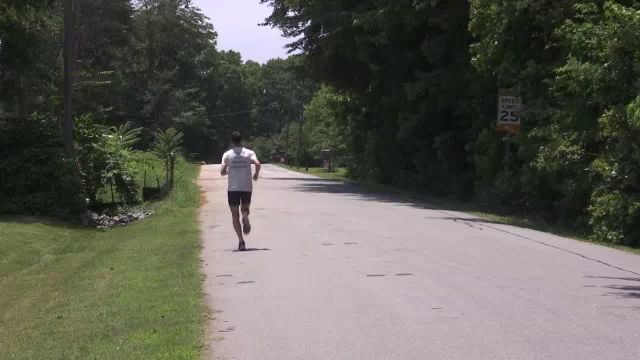 Jogger on trail 