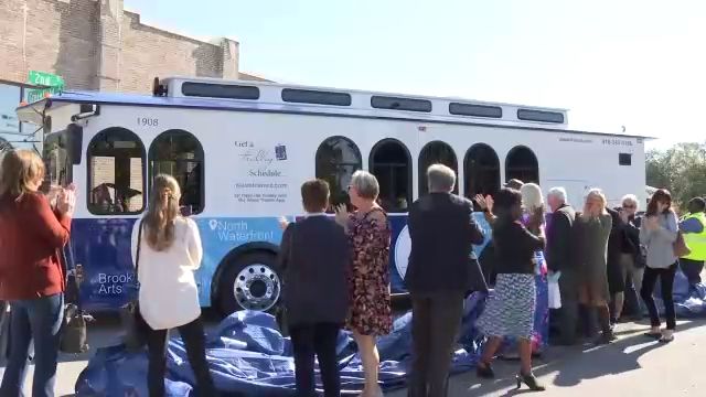 Trolley unveiling 