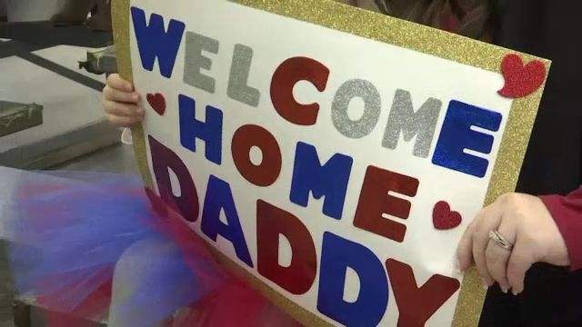 families welcome troops home