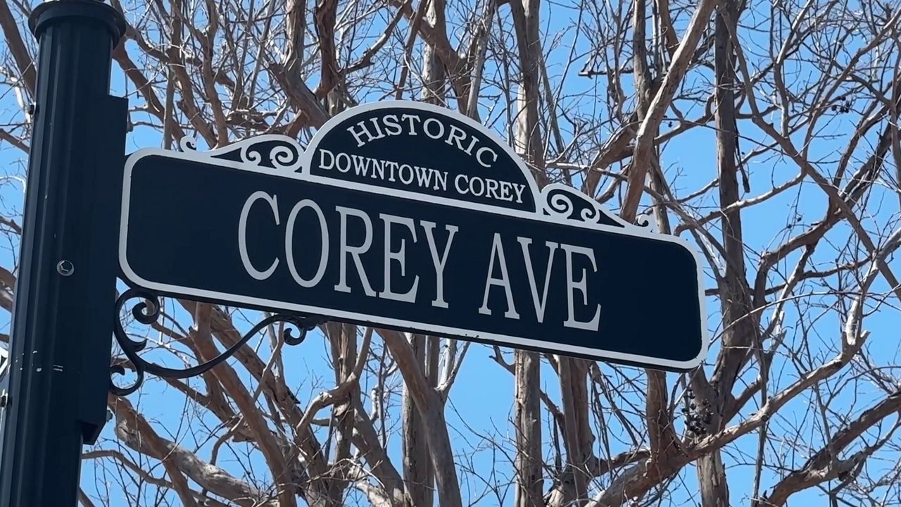 A sign marker indicating Historic Corey Avenue in St. Pete Beach. (Spectrum News)