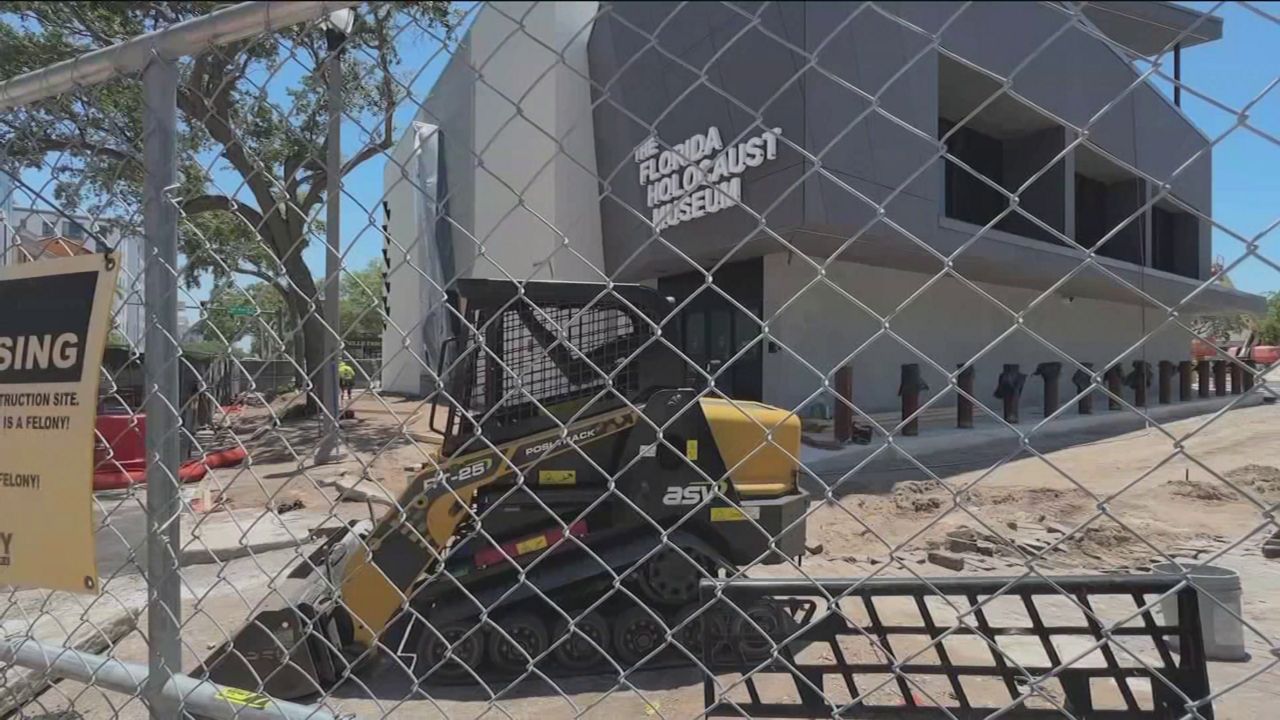Renovations taking place at the Florida Holocaust Museum in St. Petersburg. (Spectrum News)
