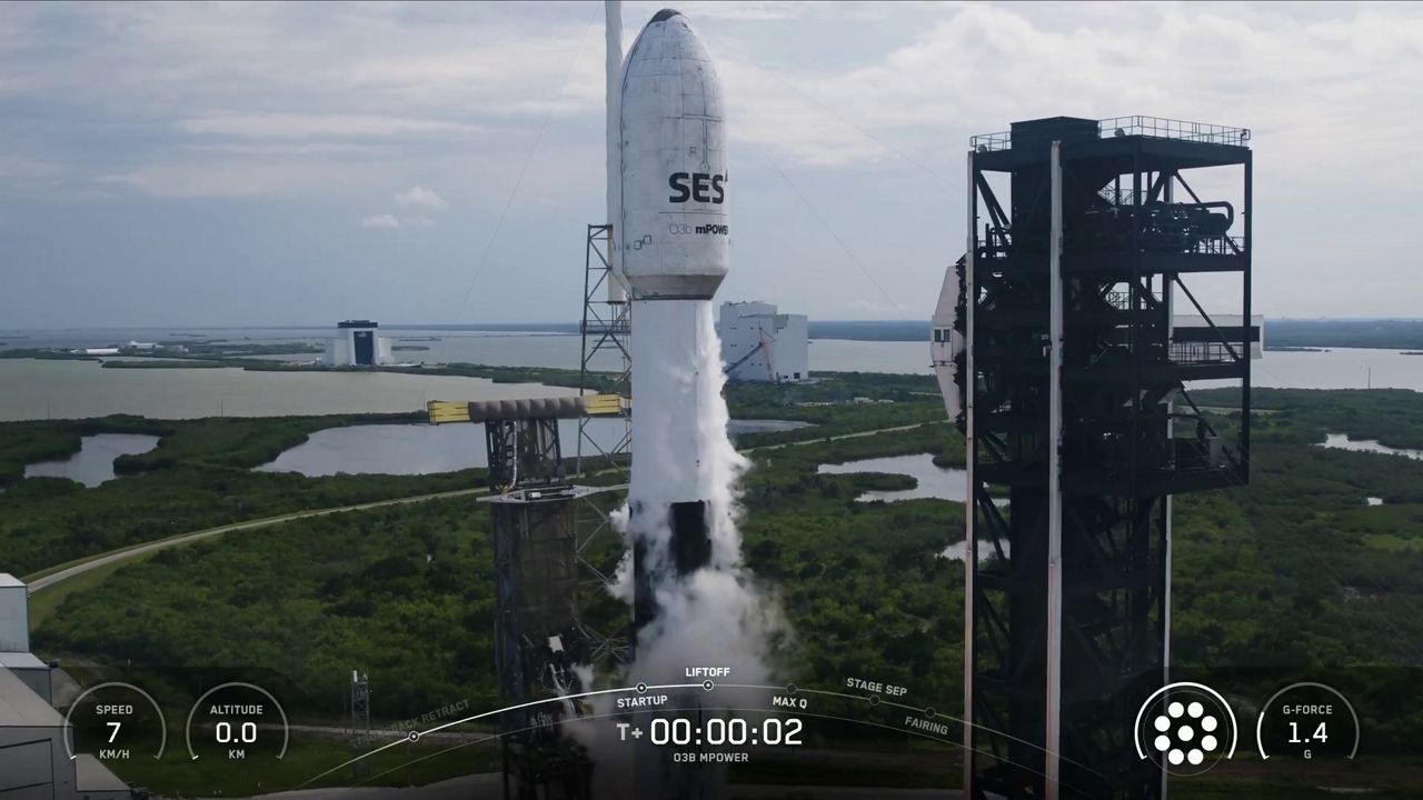 SpaceX's Falcon 9 rocket sent two European telecommunications satellites into orbit. (SpaceX)