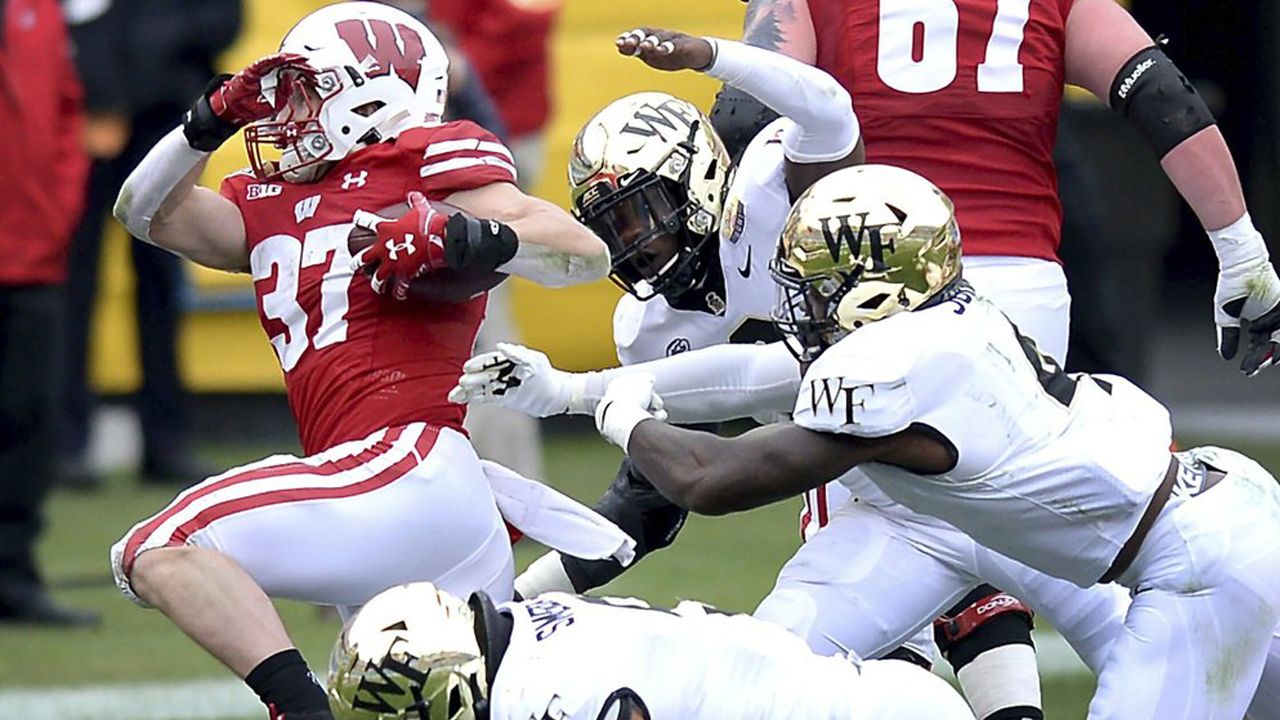 Ball Drop Wisconsin Wins Duke’s Mayo Bowl, Breaks Trophy