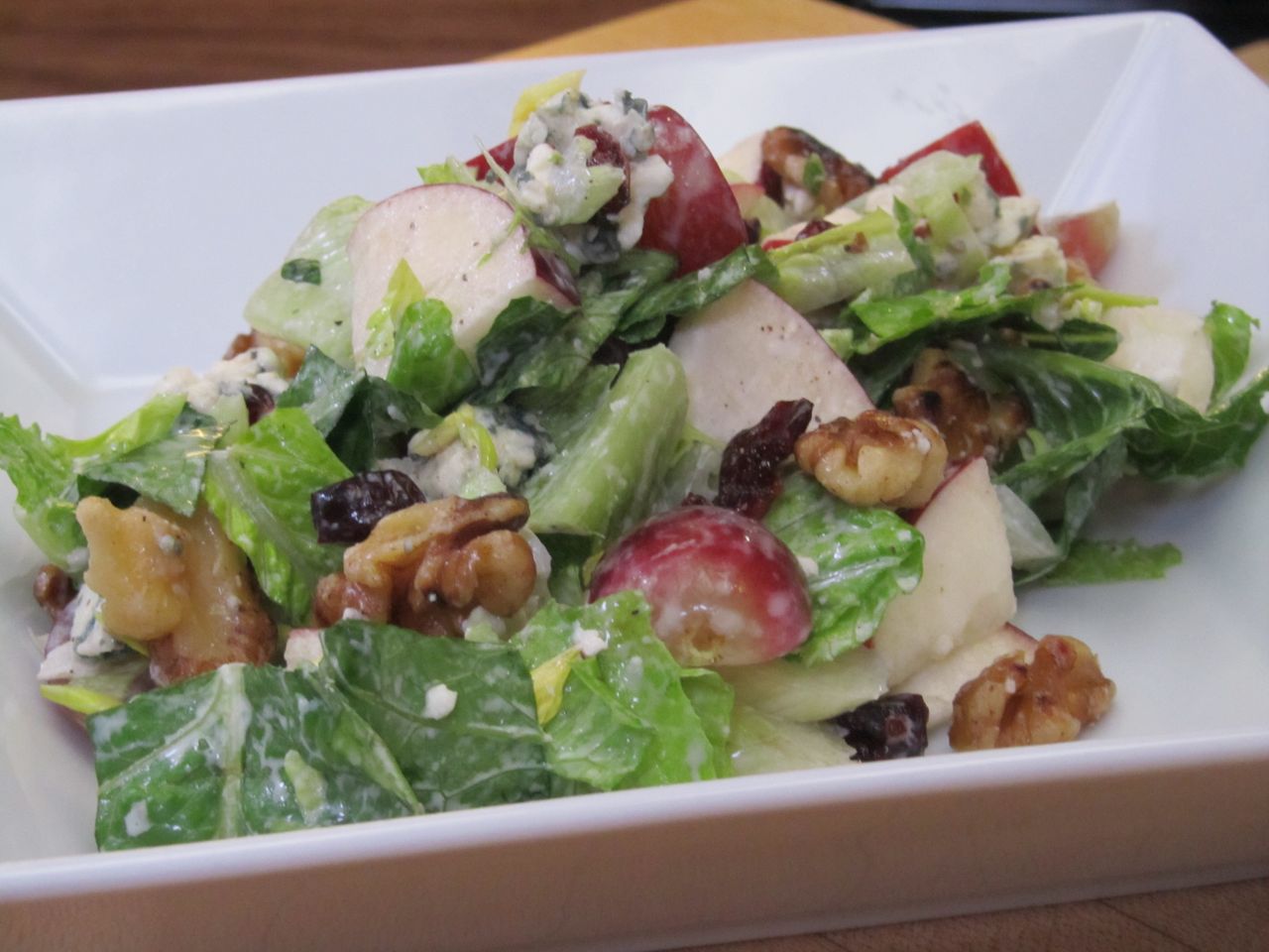 Waldorf Salad with Grapes, Cranberries and Blue Cheese