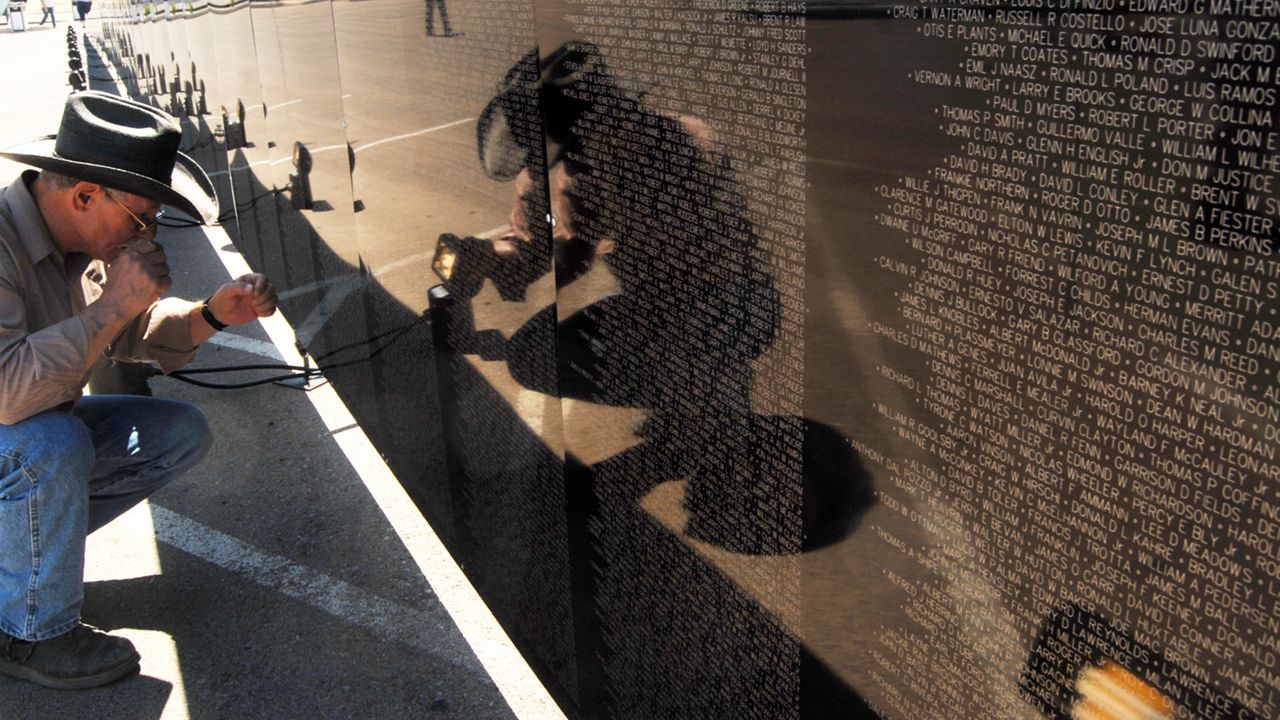 man at wall that heals