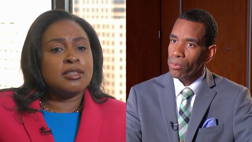Warren, Evans discuss the issues in the race for mayor