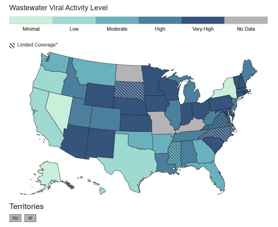 Spread of respiratory viruses is high in Ohio, data shows