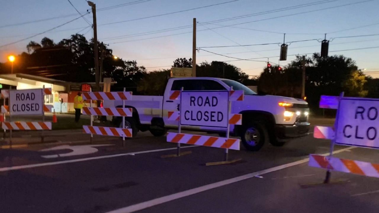 The break was one that significantly affected traffic and left South Tampa residents upset. (Fadia Patterson/Spectrum News)