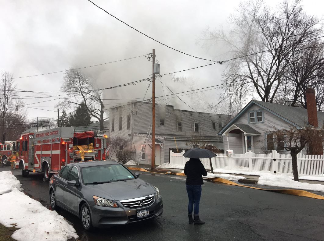 Waterford Fire Damages Apartment Building on Washington Avenue