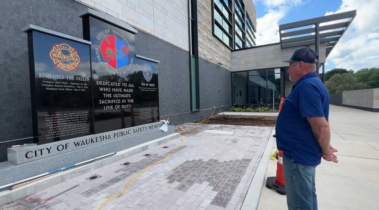 Waukesha unveils city’s first public safety memorial
