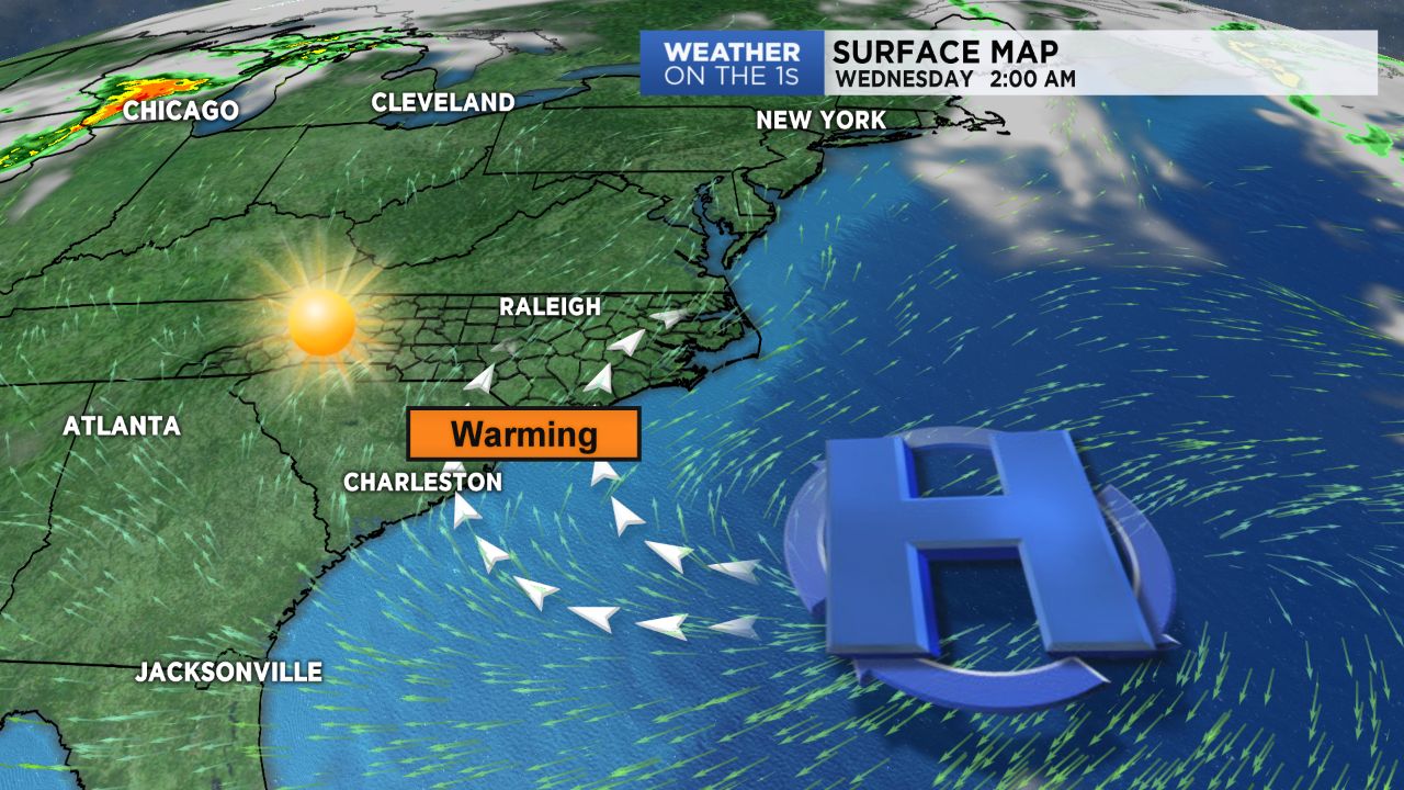 Sunshine and warming temperatures for the rest of the week