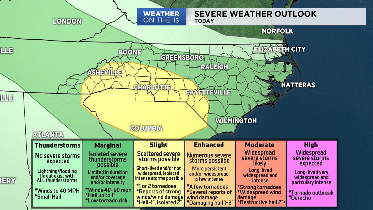 Severe storms possible Monday, preceding a cool down