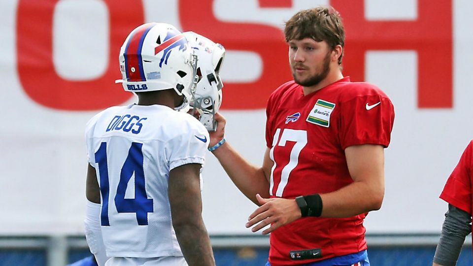 Buffalo Bills Training Camp. Stefon Diggs, Josh Allen speak and initial  look at key roster battles