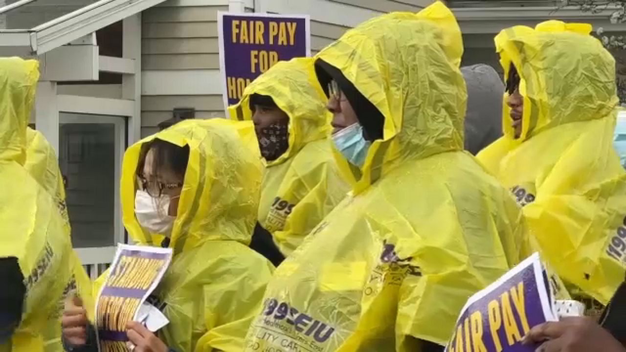 1199SEIU holds nursing home walkout for more funding - Vimarsana News