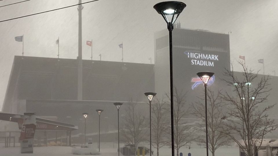 Bills' Highmark Stadium Covered In Several Feet Of Snow As Storm