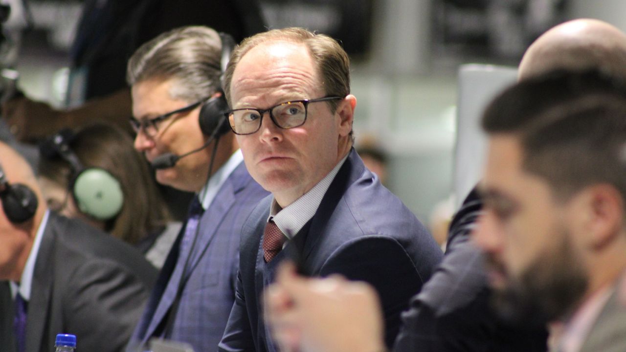 Buffalo Sabres general manager Kevyn Adams (Spectrum News 1/Rachel Hopmayer Photo)