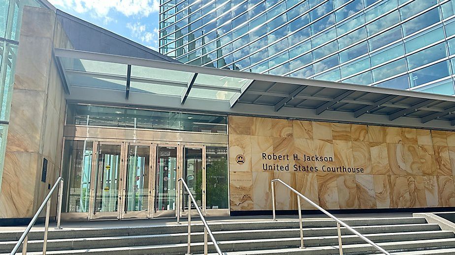 The Robert H. Jackson United States Courthouse in Buffalo, New York. (Brianne Roesser/Spectrum News 1 Photo)