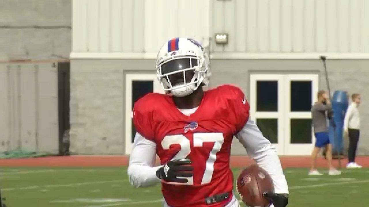 McDermott speaking on Taron Johnson's game; 'He's a dog'