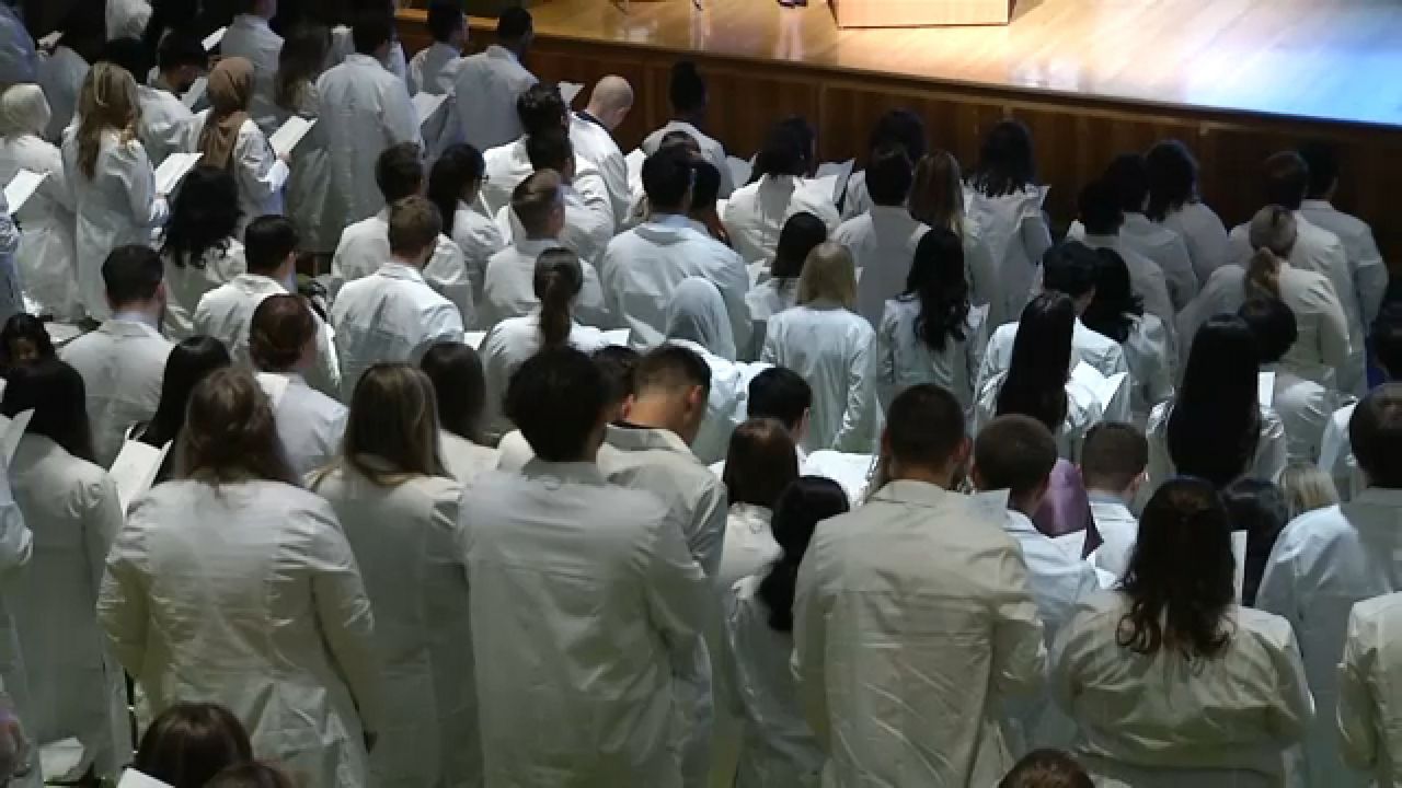 A white coat ceremony took place Friday. (Spectrum News 1 Photo)