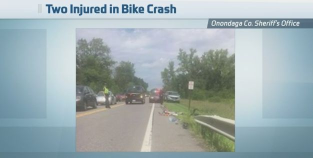 Two People Taken to Hospital After Bike Crash