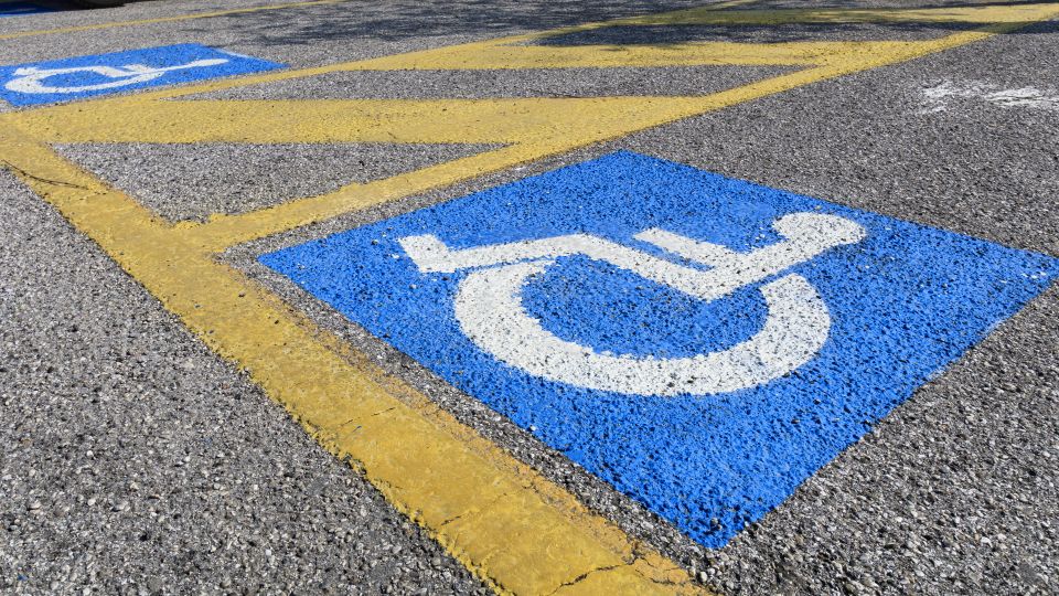 handicap parking space