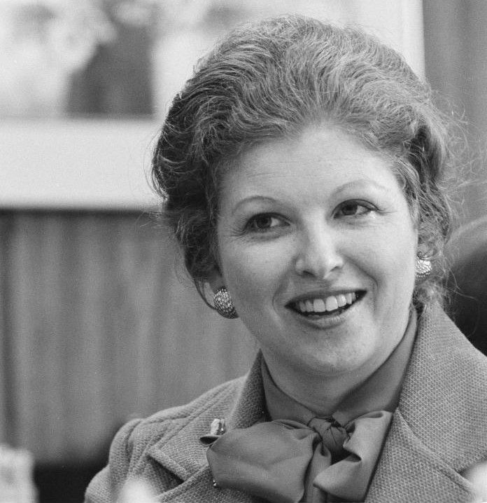 Sarah Weddington, general counsel at the Agriculture Department, smiles during an interview at her office in Washington on Aug. 31, 1978. Weddington, who at 26 successfully argued the landmark abortion rights case Roe v. Wade before the U.S. Supreme Court, died Sunday, Dec. 26, 2021. She was 76. (AP Photo/Barry Thumma, File)
