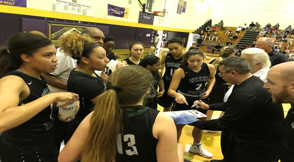 Weeki Wachee girls basketball team going for another district title this season.