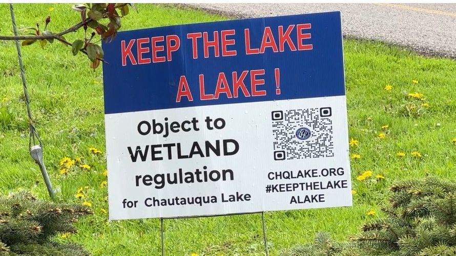 Wetland regulation sign
