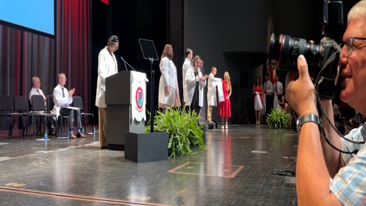 More than 200 medical students earn their white coats