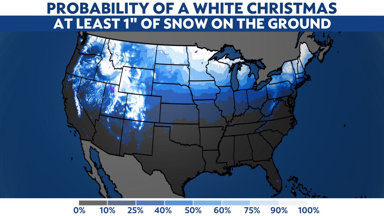 Who might see a white Christmas this year?