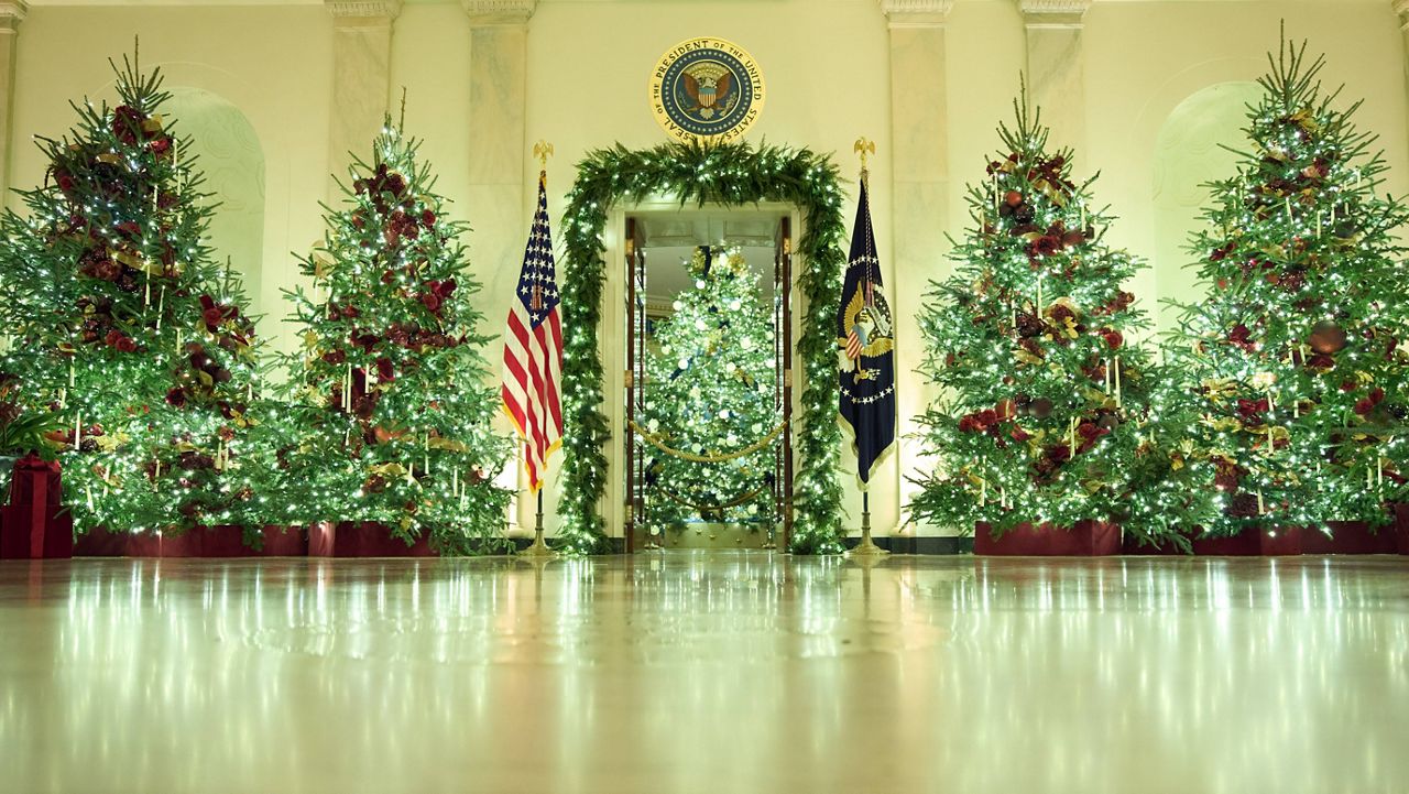 Melania Trump unveils White House Christmas decorations
