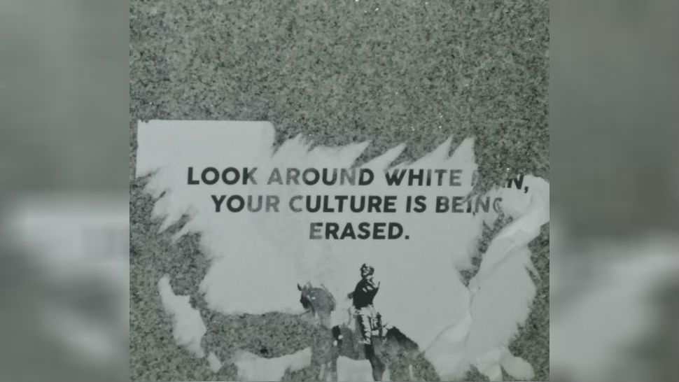 White supremacist flyers found at the Texas State Capitol. (Courtesy: R/Austin)