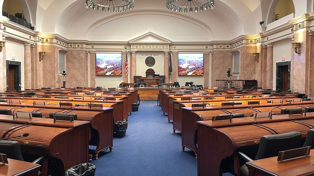 The House of Representatives chamber in Frankfort, Kentucky. (Spectrum News 1/Mason Brighton)