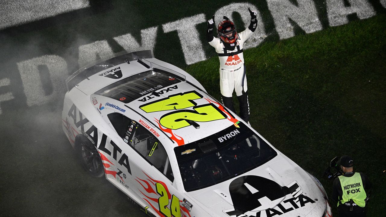 William Byron won the 2024 Daytona 500 on Feb. 19 and can get another shot at it on Feb. 16, 2025. (AP Photo/Phelan M. Ebenhack)