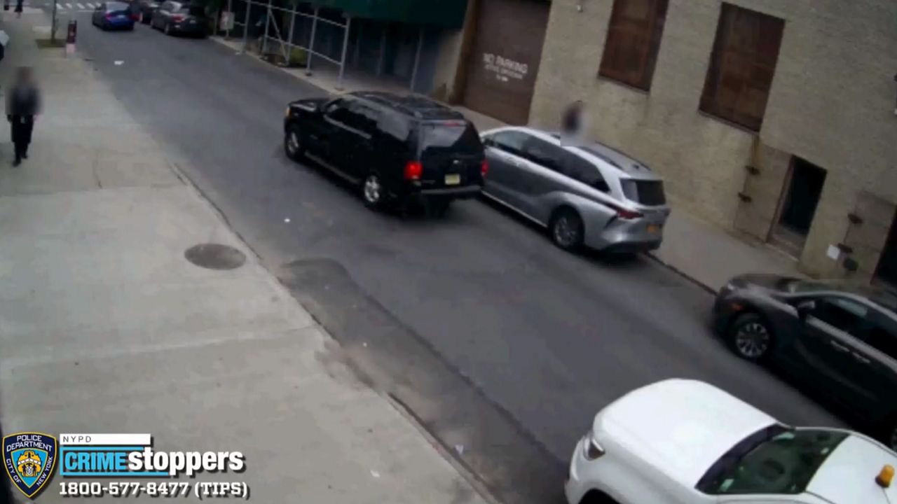 Security camera footage of the SUV
