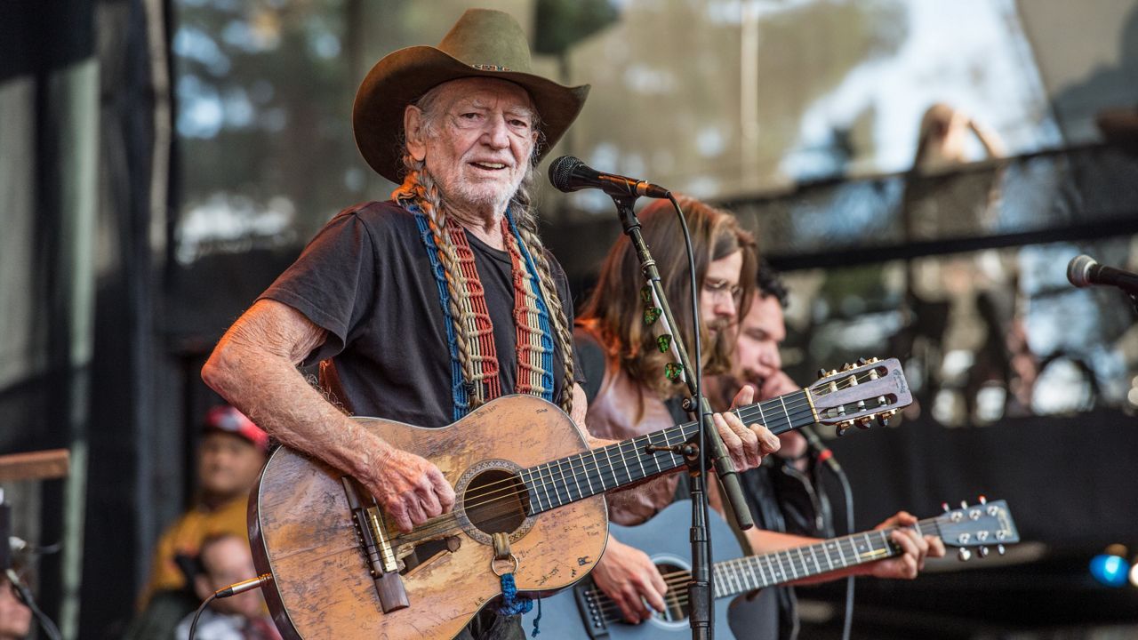Willie Nelson performs at the 30th Annual Bridge School Benefit Concert at the Shoreline Amphitheater on Sunday, Oct. 23, 2016, in Mountain View, Calif. (Photo by Amy Harris/Invision/AP)