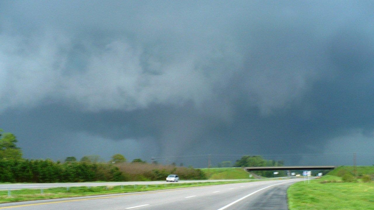 Tornado near Wilson, NC on April 16, 2011.  Photo by Kevin M. Smith.