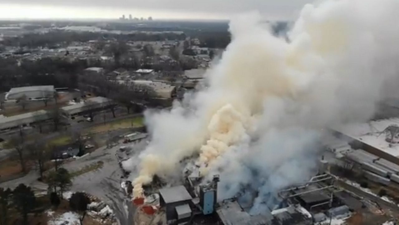 A class action lawsuit accuses the Winston Weaver Co. of negligence after a massive fire engulfed a fertilizer plans in Winston-Salem, North Carolina.