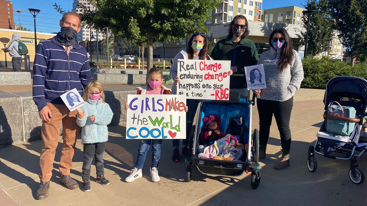 women's march to polls clt