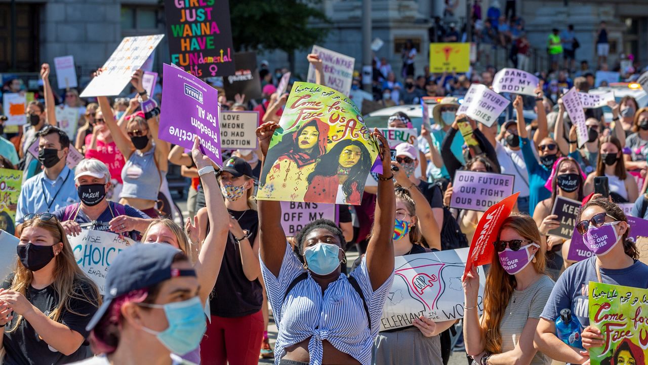 Women's march on Washington for abortion justice. (AP Images)