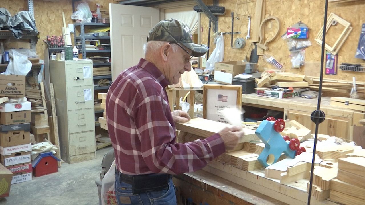 Man Makes Wooden Toys for LessFortunate Kids
