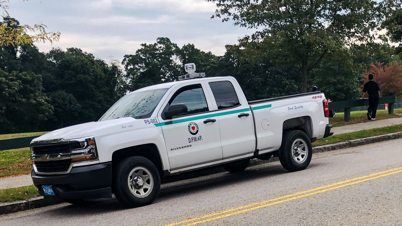 There are currently two park security officers working for the city's Department of Public Works & Parks.