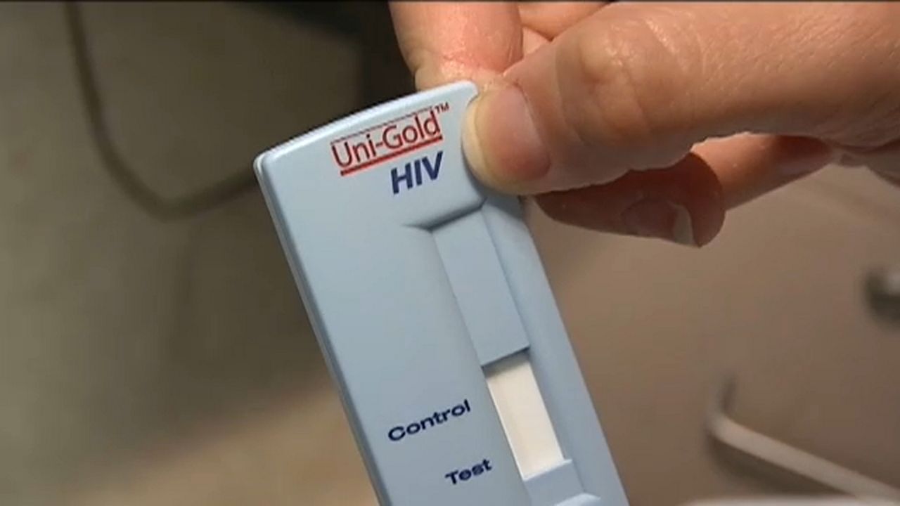 HIV testing device (Spectrum News image)