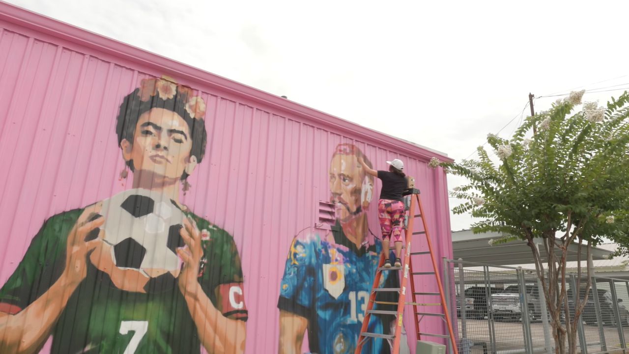 Houston Artist Designs Mural for 2026 World Cup