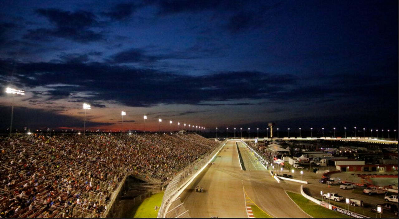 Cars make their way around the track during the IndyCar auto race at World Wide Technology Raceway on Saturday, Aug. 24, 2019, in Madison, Ill. (AP Photo/Jeff Roberson)