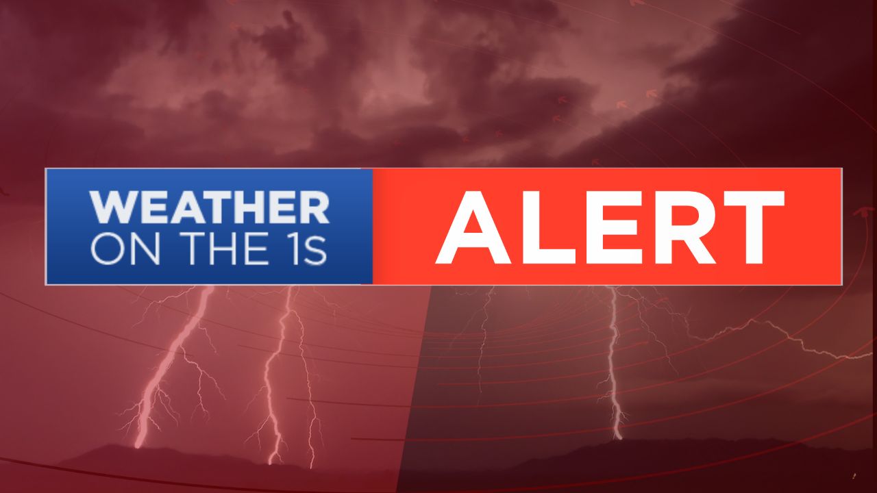 Weather on the 1s Alert graphic