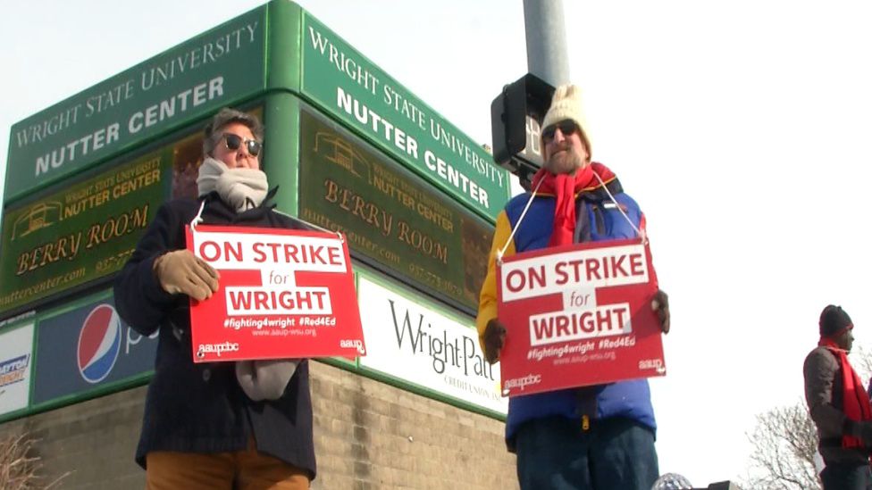 Hundreds of Teachers on Strike at Ohio's Wright State