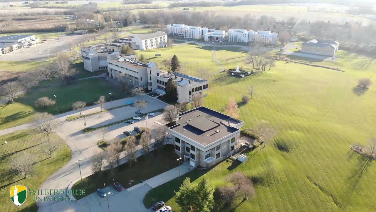 An aerial photo of Wilberforce University, the nation’s oldest private, historically Black university owned and operated by African Americans. (Photo courtesy of Wilberforce University)