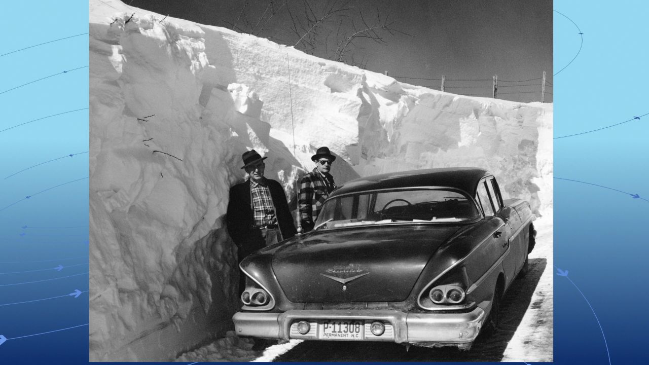 Snow in western NC from March 1960.  Photo: NC Museum of History