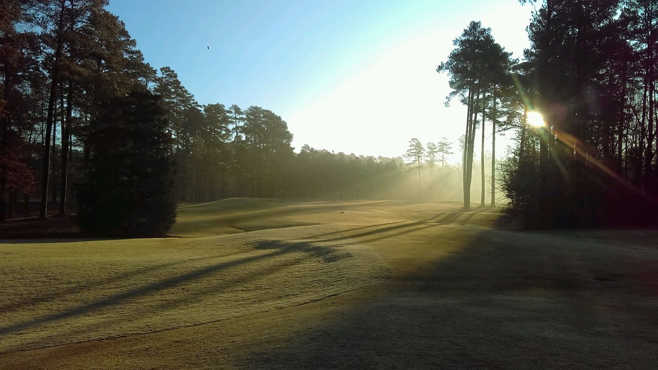 Sunny weather at the UNC Finley Golf Course in Chapel Hill.  Photo by Henry Lister.